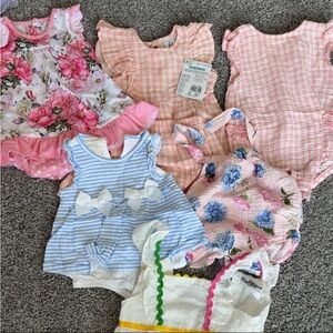Assorted Baby Girl Rompers and Dresses
